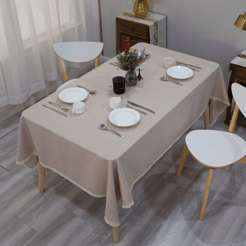 One Allium Way® Solid Heavy Weight Lace Trim Rectangle Fabric